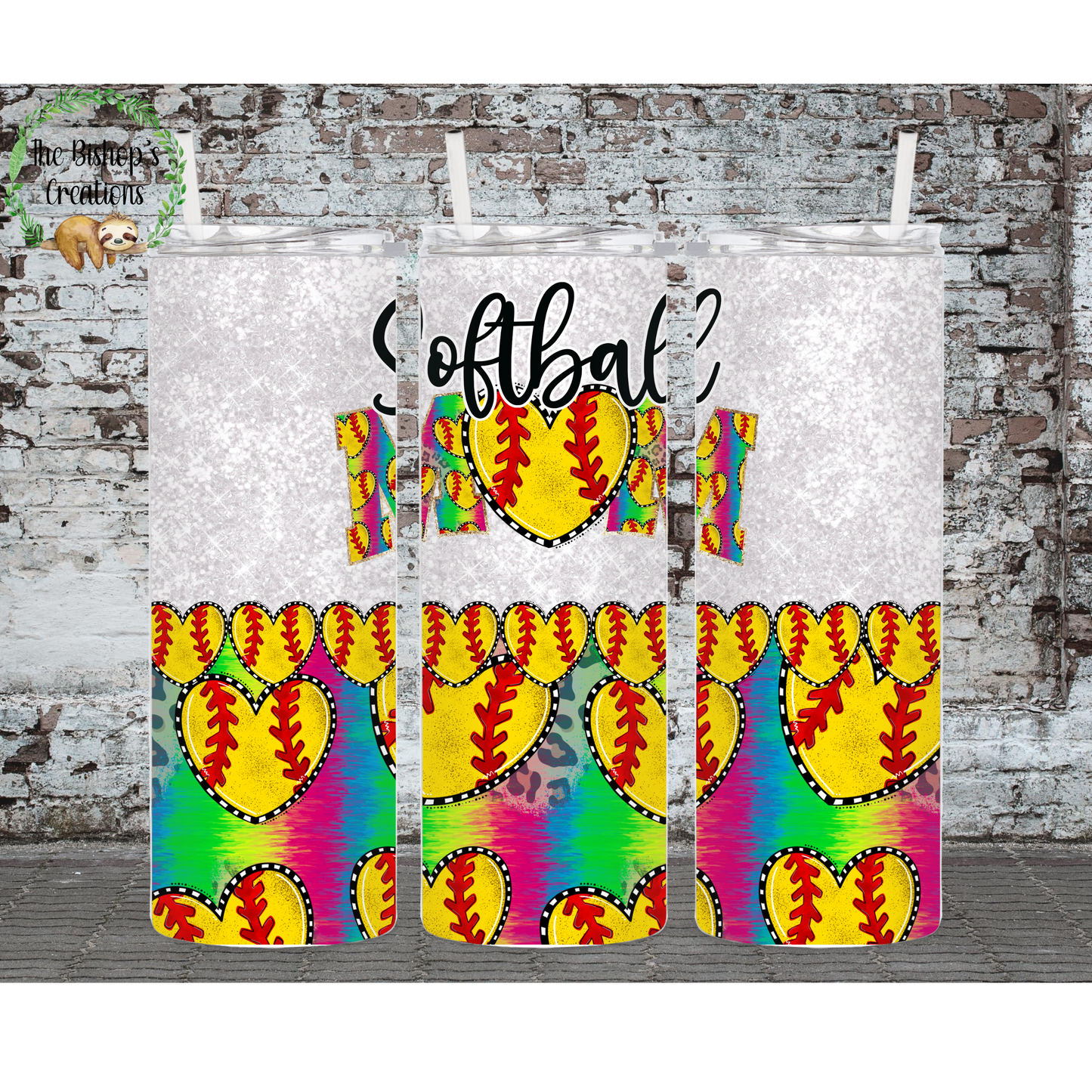 Softball Mama (glitter)