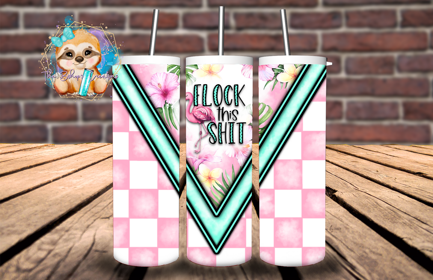 Pink Flock this Sh*t Tumbler