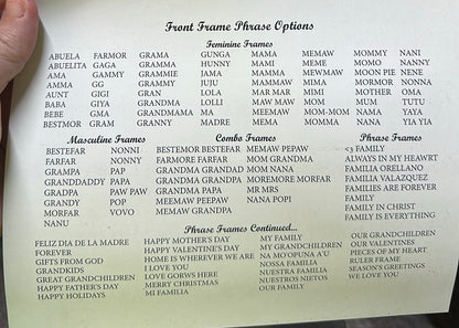 Custom Family Tree Sign