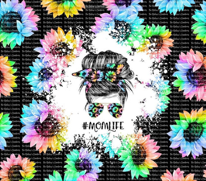 Mom Life Tye Dye Flowers